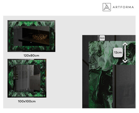 Dekorativno Ogledalo S Rasvjetom - Malachite Magic #2