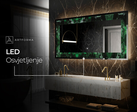 Dekorativno Ogledalo S Rasvjetom - Malachite Magic #6