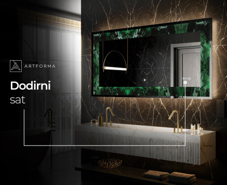 Dekorativno Ogledalo S Rasvjetom - Malachite Magic #8