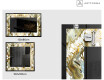 Dekorativno Ogledalo S Rasvjetom - Golden Streaks #2