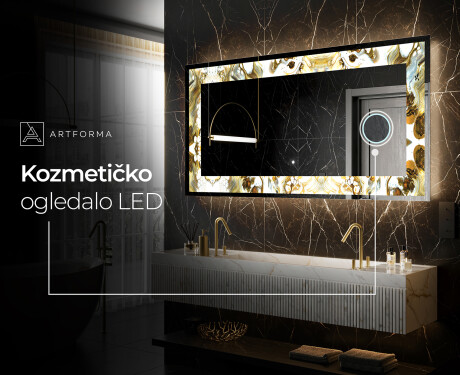 Dekorativno Ogledalo S Rasvjetom - Golden Streaks #9