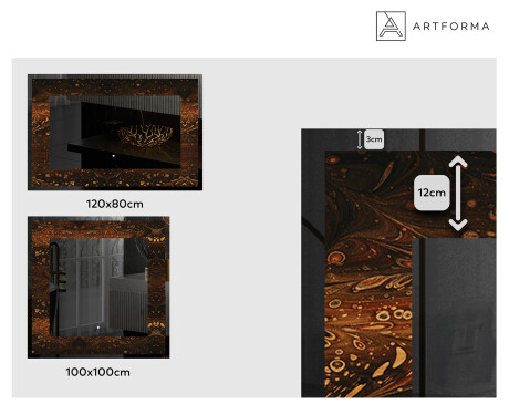 Dekorativno Ogledalo S Rasvjetom - Amber Shell #2