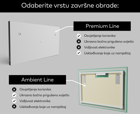 Dekorativno Ogledalo S Rasvjetom - Dynamic Circles #2
