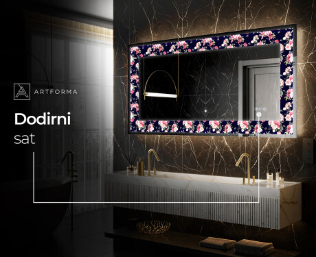 Dekorativno Ogledalo S Rasvjetom - Floral Layouts #6