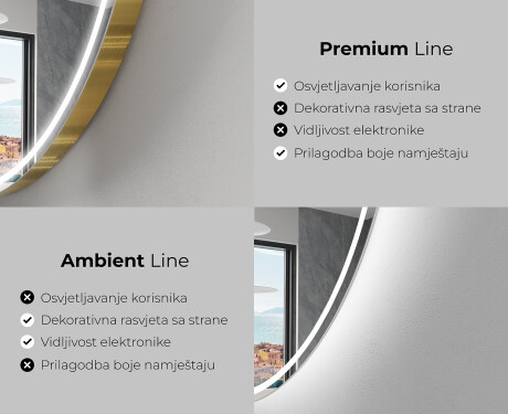 Ukrasna ogledala LED za zid M223 #2