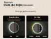 Ogledalo s LED rasvjetom 60cm s Dual color, Dodirni prekidač, Grijaća prostirka - L76 #3