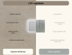 Ogledalo s LED rasvjetom 70x50cm s Dual color, Dodirni prekidač, Grijaća prostirka - L49 #7