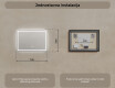 Ogledalo s LED rasvjetom 70x50cm s Dual color, Dodirni prekidač, Grijaća prostirka - L49 #8