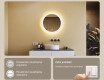 Okrugla ogledala za kupatilo s LED osvjetljenjem 60 cm s Dual color, Dodirni prekidač, Grijaća prostirka #4