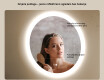 Okruglo ogledalo za kupatilo s LED osvjetljenjem 80 cm s Dual color, Dodirni prekidač, Grijaća prostirka #5