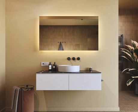 Osvijetljeno ogledalo za kupaonicu 60x80/80x60 cm s neutralnim svjetlom 4500K #7