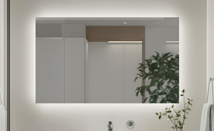 Osvijetljeno ogledalo za kupaonicu 60x80/80x60 cm s neutralnim svjetlom 4500K
