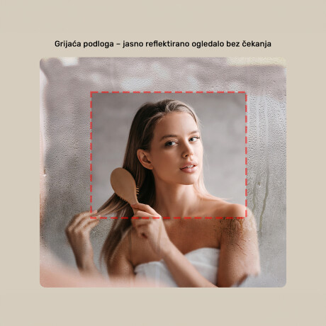 Okruglo LED ogledalo u zlatnom aluminijskom okviru #6