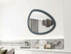 Asimetrično ogledalo s ukrasnim MDF okvirom L304