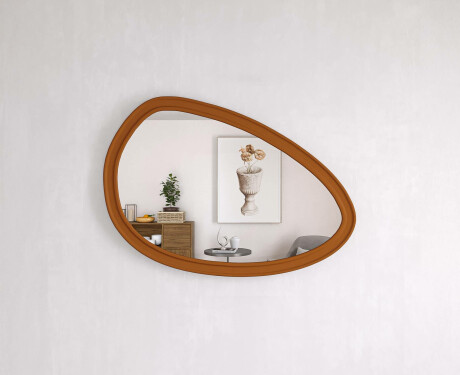 Asimetrično ogledalo s ukrasnim MDF okvirom L304 #2