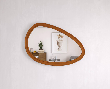 Asimetrično ogledalo s ukrasnim MDF okvirom L304 #10