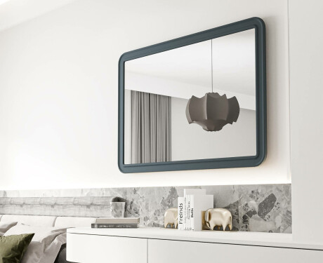 Zaobljeno ogledalo s MDF okvirom L299