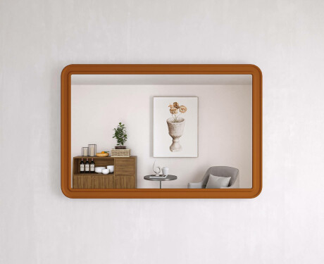 Zaobljeno ogledalo s MDF okvirom L299 #2