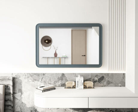 Zaobljeno ogledalo s MDF okvirom L299 #4