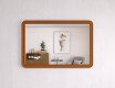 Zaobljeno ogledalo s MDF okvirom L299 #10