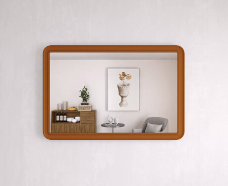 Zaobljeno ogledalo s MDF okvirom L299 #10
