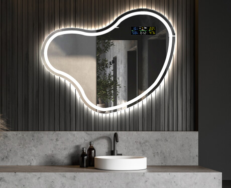 Zidno dekorativna ogledala sa svjetlom LED N223 #6