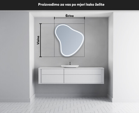 Nepravilna zidna dekorativna ogledala u boji V223 #4
