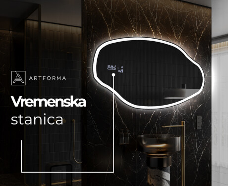 Zidno dekorativna ogledala sa svjetlom LED O222 #6