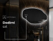 Zidno dekorativna ogledala sa svjetlom LED O223 #7