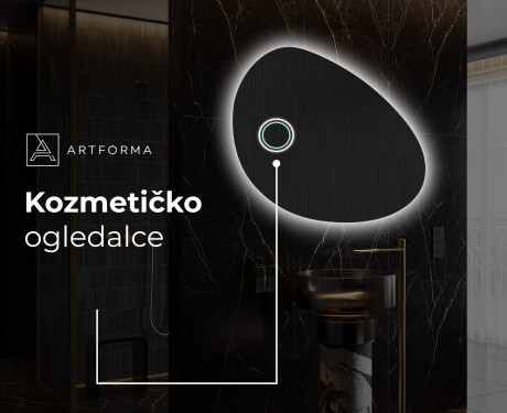 Nepravilna dekorativna ogledalo za zid H221 #5