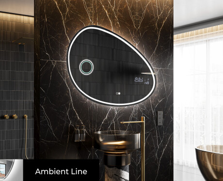 Nepravilna dekorativna ogledalo za zid H223