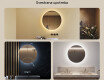 Ogledalo s LED rasvjetom 70cm s hladnim LED svjetlom 7000K, toplim svjetlom 3000K ili neutralnim svjetlom 4500K #2