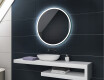 Okruglo zidno ogledalo za kupaonicu sa svjetlom na baterije L76 #2