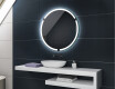 Okruglo ogledalo za kupaonicu sa rasvjetom na baterije L119 #2