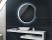 Okruglo zidno ogledalo za kupaonicu sa svjetlom na baterije L123 #2