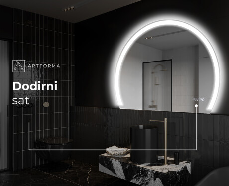 Zidno dekorativna ogledala sa svjetlom LED Y222 #9