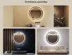 Ogledalo s LED rasvjetom 80cm s hladnim LED svjetlom 7000K, toplim svjetlom 3000K ili neutralnim svjetlom 4500K #2