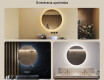 Ogledalo s LED rasvjetom 80cm s hladnim LED svjetlom 7000K, toplim svjetlom 3000K ili neutralnim svjetlom 4500K #2