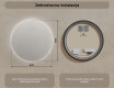 Ogledalo s LED rasvjetom 80cm s hladnim LED svjetlom 7000K, toplim svjetlom 3000K ili neutralnim svjetlom 4500K #7