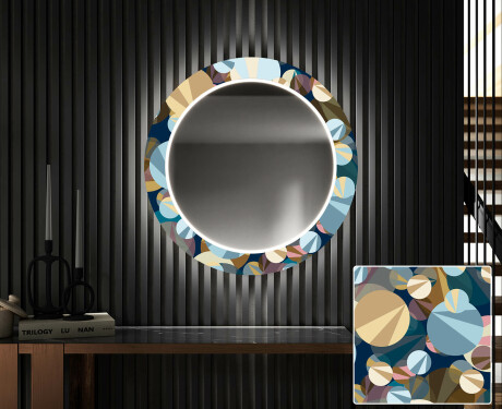 Okruglo Ukrasno Zrcalo S LED Pozadinskim Osvjetljenjem Za Predvorje - Ball #1