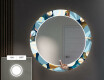 Okruglo Ukrasno Zrcalo S LED Pozadinskim Osvjetljenjem Za Predvorje - Ball #4