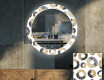Okruglo Ukrasno Zrcalo S LED Pozadinskim Osvjetljenjem Za Dnevnu Sobu - Donuts #1