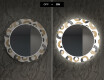 Okruglo Ukrasno Zrcalo S LED Pozadinskim Osvjetljenjem Za Dnevnu Sobu - Donuts #7