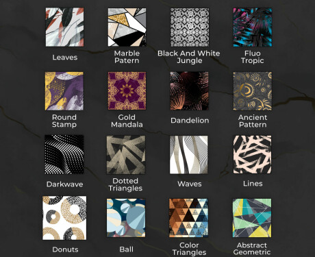 Okruglo Ukrasno Zrcalo S LED Pozadinskim Osvjetljenjem Za Dnevnu Sobu - Color Triangles #9