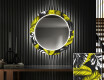 Okruglo Ukrasno Zrcalo S LED Pozadinskim Osvjetljenjem Za Predvorje - Gold Jungle #1