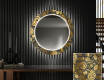 Okruglo Ukrasno Zrcalo S LED Pozadinskim Osvjetljenjem Za Predvorje - Ancient Pattern