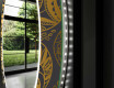 Okruglo Ukrasno Zrcalo S LED Pozadinskim Osvjetljenjem Za Predvorje - Ancient Pattern #11