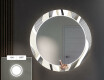 Okruglo Ukrasno Zrcalo S LED Pozadinskim Osvjetljenjem Za Predvorje - Waves #4