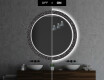 Okruglo Ukrasno Zrcalo S LED Osvjetljenjem Za Kupaonicu - Dotts #7
