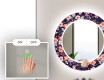 Okruglo Ukrasno Zrcalo S LED Osvjetljenjem Za Kupaonicu - Elegant Flowers #5
